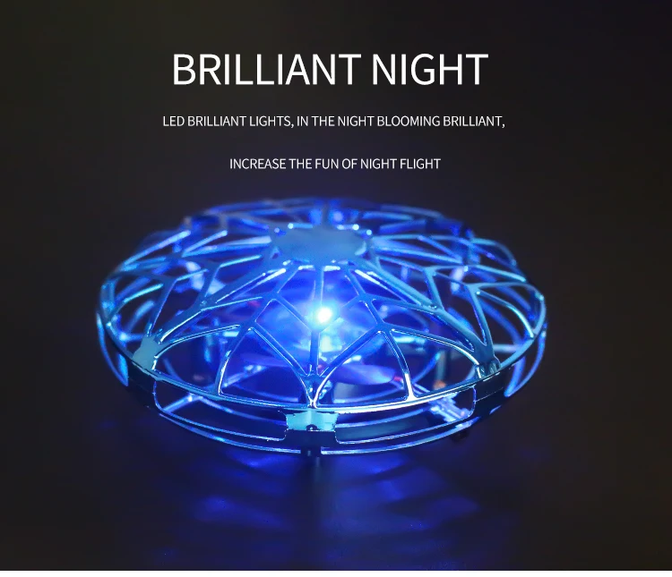 2020 New Mini Drone UFO Hand Operated RC  Quadrocopter Dron Infrared Induction Aircraft Flying Ball Toys For Kids helicopters