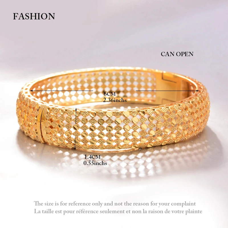 Wando 1Pcs Africa Egypt Gold Color Bangles for Women Wedding Bangle Bracelets African American Halloween  Jewelry Gift