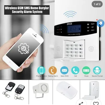 

Wired Wireless Home LCD GSM Alarm Infrared GSM Home Alarm System Security Intercom Remote Control Autodial Siren Sensor Kit