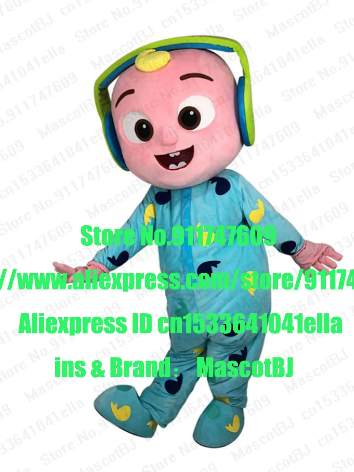 Cocomelon Free Fans Headset Baby Jj Mascot Costume Adult Cartoon Character Size Xxs S M L Xl Xxl 3xl 5xl Mascot Aliexpress