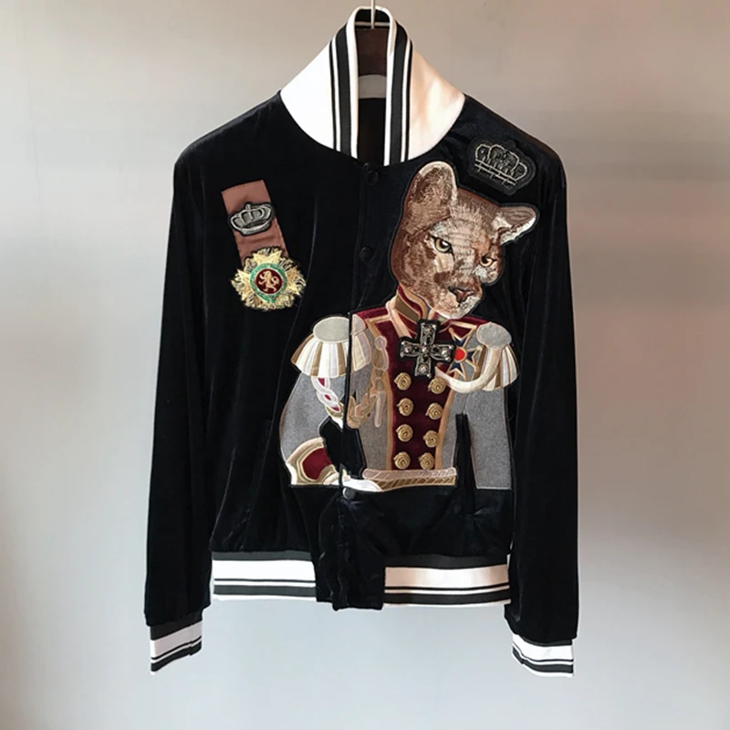 

AH10123 Fashion Men's Coats & Jackets 2019 Runway Luxury famous Brand European Design party style Men's Clothing