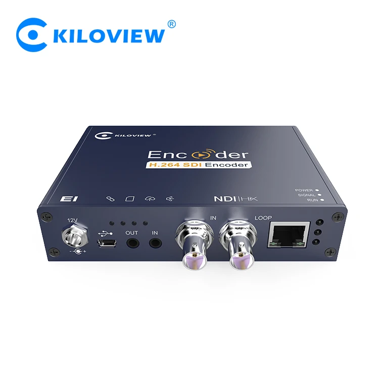 

Kiloview Wired SDI to IP Video Encoder, SDI to RTMP SRT RTSP Converter
