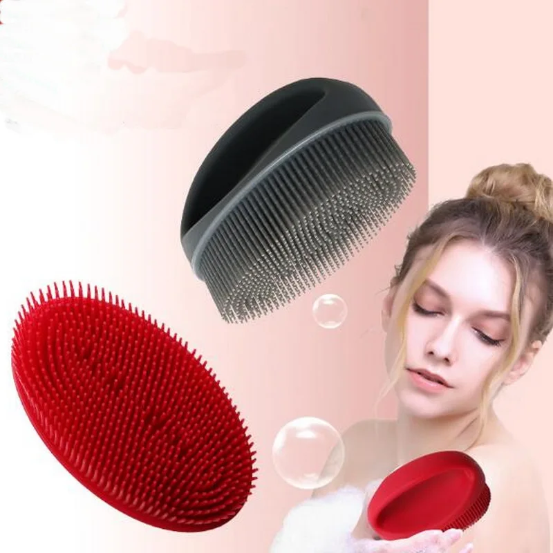 

Новая ручная силиконовая щетка для ванны, щетка для ванны, Массажная щетка для спины