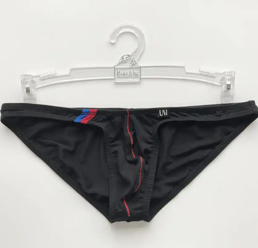 Men's Erotic Modal Briefs Sexy Big Cock Ball testicle Bag Hot Pouch