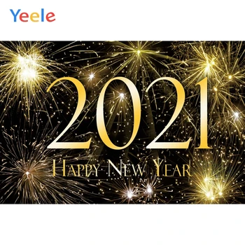 

Christmas 2021 Happy New Year Fireworks Baby Play Birthday Party Backdrop Photography Photographic Background For Photo Studio
