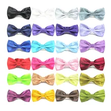 Classic Solid Satin Mens Tuxedo Adjustable  Bowtie Wedding Party Bow Tie LJ1