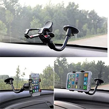 

1pc Universal Black Car Windshield Mount Bracket GPS Navigation Support for Smartphone Non-slip Firm Suction Cup Car Accessories