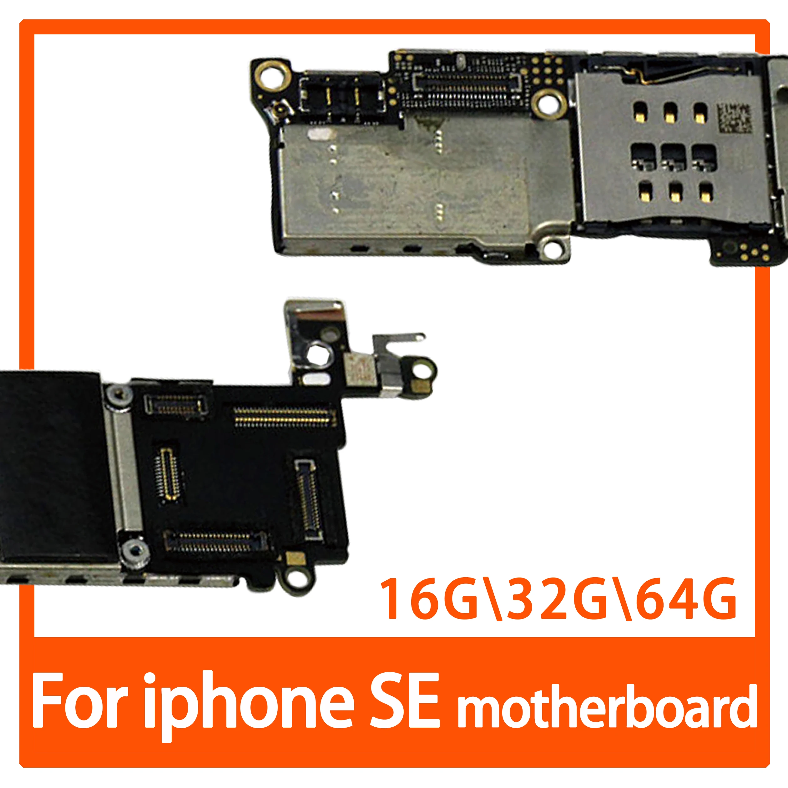 Оригинальная разблокированная материнская плата для iphone 5SE SE, с/без Touch ID для iphone SE материнская плата с системой IOS