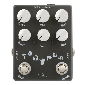 

Caline Heavy Metal Effects Guitar Pedals Aluminum Alloy Housing with 6 Switches Black CP-15