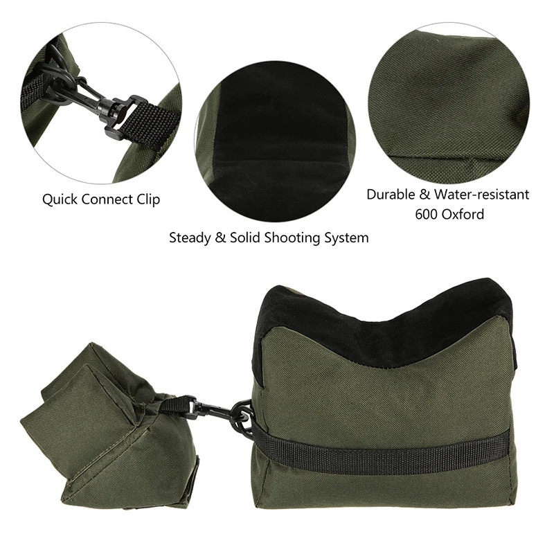  Front & Rear Bag Rifle Support Sandbag Without Sand Military Sniper Shooting Target Stand Hunting G - 33005244268