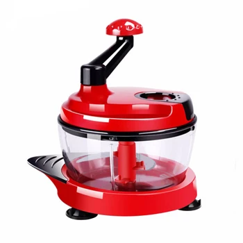 

2L Kitchen Manual Food Processor Mixer Egg Blender Meat Grinder Vegetable Chopper Shredder Stainless Steel Blade Cutter