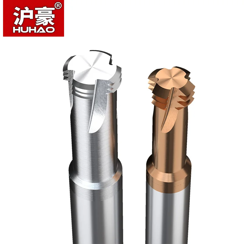 

HUHAO Steel Dedicated Copper Micro Thread Dia Three Tooth Milling Cutter Import Carbide 3 Flutes CNC Tool ForEngraving Machine