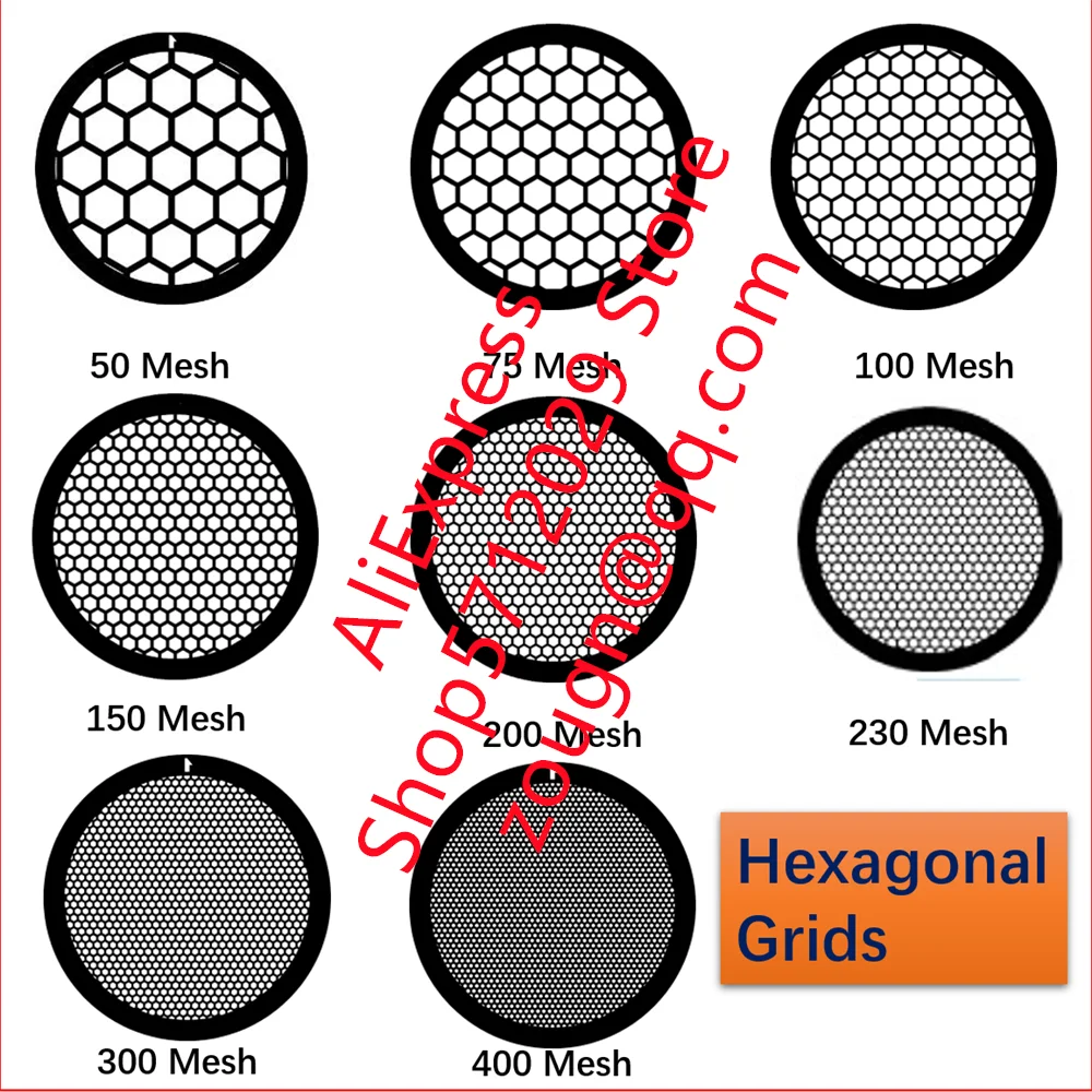 Square , Aperture , Double folding Grids 100pcs 50400 Mesh Hexagonal