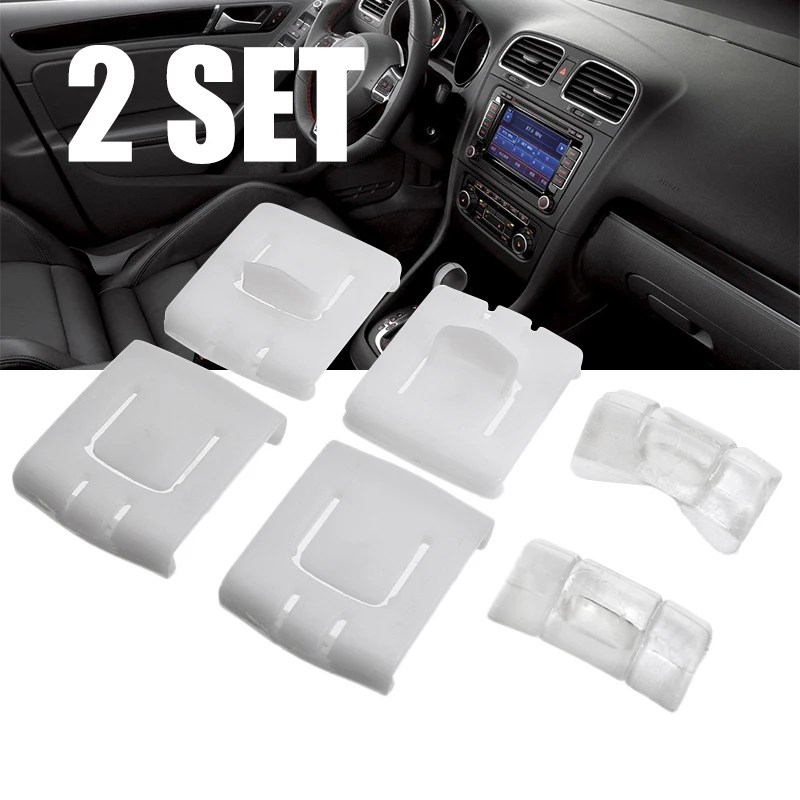 6PcsSeatRailClipGuideRunnerPiece435881203APlasticCarSeat