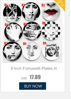 Fornasetti тарелки Art beauty Face SKULL Custom los platos для искусства спальни дома кафе модное украшение художественное декоративное блюдо