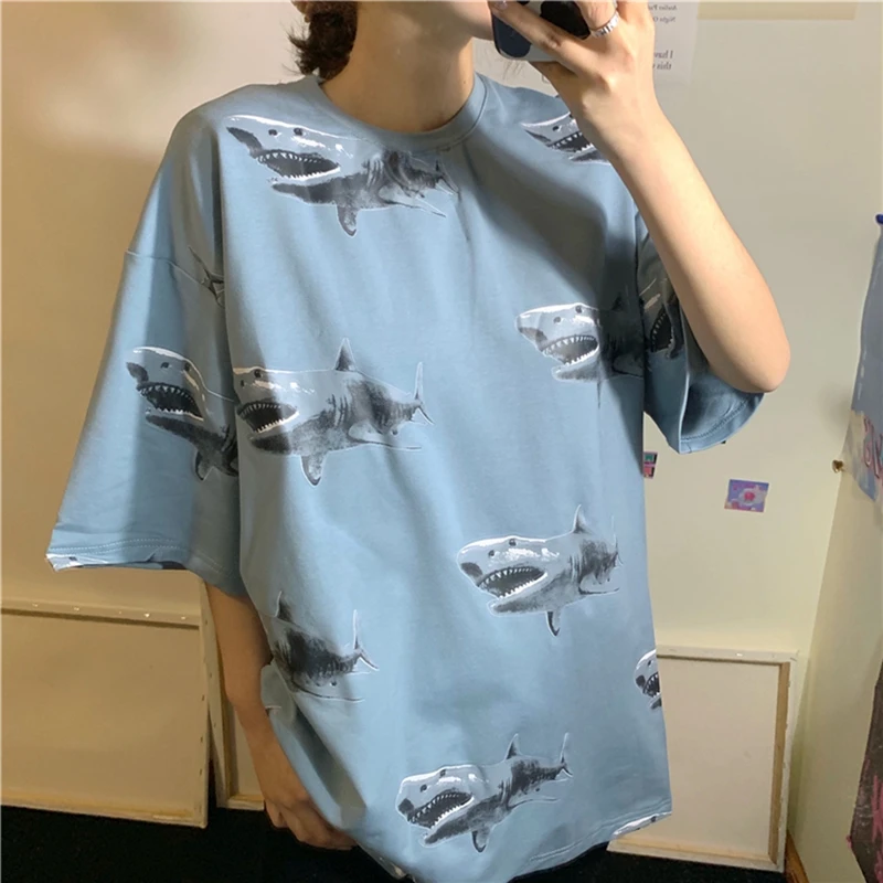 New Top short-sleeved women's tshirt loose was thin oversized half-sleeved clothes tide Korean Harajuku t shirt hip hop brandy