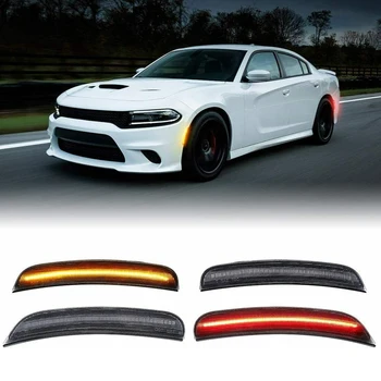 

Car Side Markers, Front/Rear Turn Signal Lamp LED Indicator for DODGE CHARGER 2015 2016 2017 2018