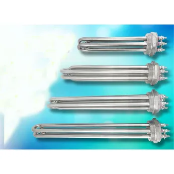 

DN50 Heating Element 3/6/9/12KW U Shaped 380V Electric Water Heater Tri-clamp 200mm/250mm/300mm/350mm