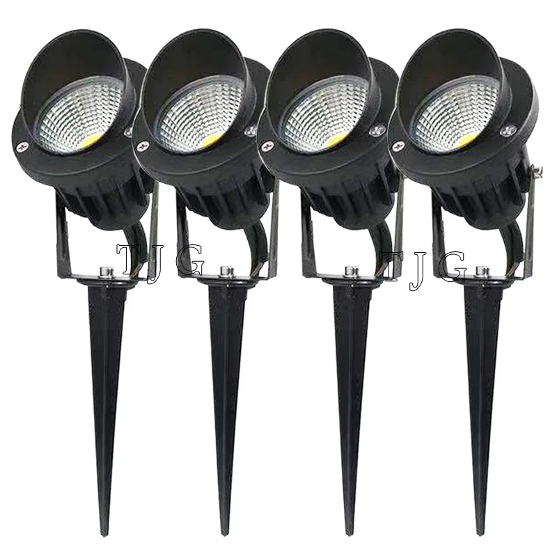 Garden Lighting 4PCS 3W 5W 10W COB Outdoor Waterproof led Garden Lamp AC110 V 220V DC12V Outdoor Lighting Garden Light Landscape LED spotlight