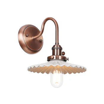 

Vintage Industrial Wall Lamp Fixture Iron Ceramics Sconce E27 4W LED Edison Bulb Wall Light Bedroom Applique Murale Luminaire