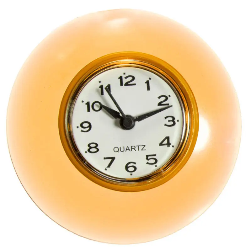 Yellow Присоска настенные часы Душ водонепроницаемый Зеркало таймер присоска ванная комната Домашний декор - Цвет: Yellow