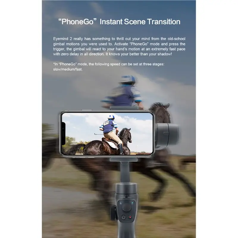 

Handheld Stabilizer New Eyemind V2.0 3-Axis Foldable Handheld Gimbal Stabilizer For Smartphone GP Camera Allowing You To Shoot S