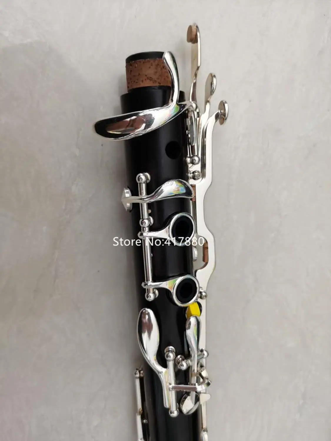 High Quality Clarinet 18 Keys G Tune Ebony Wood Black Silver key Musical instrument With Case