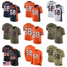 Мужские футболки Денвер фон Миллер Бронкос