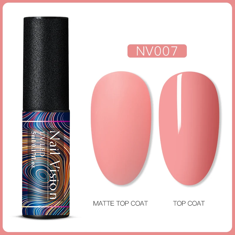 Nail Vision 60 цветов Матовый УФ-гель для ногтей 5 мл чистый цвет ногтей матовое верхнее покрытие Замачивание ногтей гель лак маникюрный лак - Цвет: AAS06602