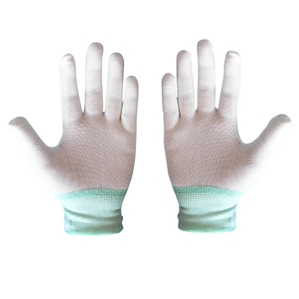 Size:S 5 pairs ESD Anti-Static and Anti-Skid Gloves-Palm coated 