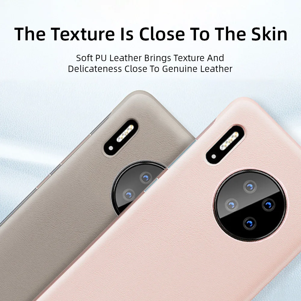 Роскошный чехол для телефона Huawei Mate 30 Pro полное покрытие ударопрочный с окном