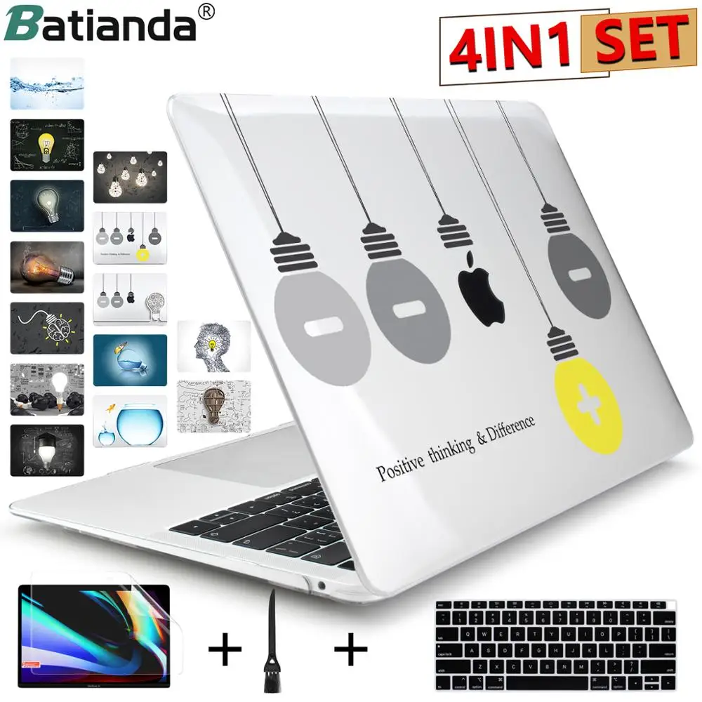 Прозрачная крышка для ноутбука MacBook Pro 12 13 15 Retina чехол Apple Air 11 6 3 дюйма новая