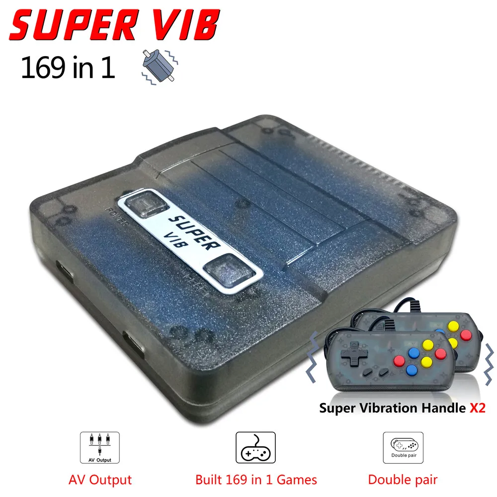 

Mini TV Game Console Super VIB Vibration Retro Video Game Console Built-In 30 Vibration Games +139 classics Games
