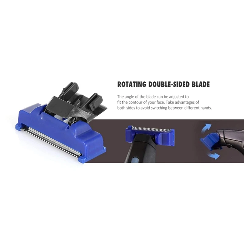 Beard Trimmer for Men Electric Shaver Accessories Multifunctional Replaceable Blade Razor Heads