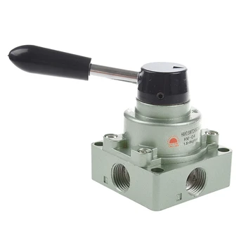 

HV-04 G1/2" 3 Position 4 Way Manual Pneumatic Lever Valve