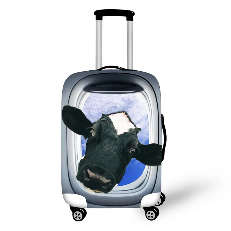 3D чехол для багажа с космическим животным, эластичный чехол для костюма, чехол для багажа на колесиках, пылезащитный чехол для сумки, аксессуары для путешествий - Цвет: B04