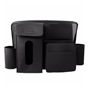 

Car Organizer Seat Back Storage Bag Between Hanger Luggage Holder Backseat PU Leather Multi Pocket Car Styling Stowing Tidying