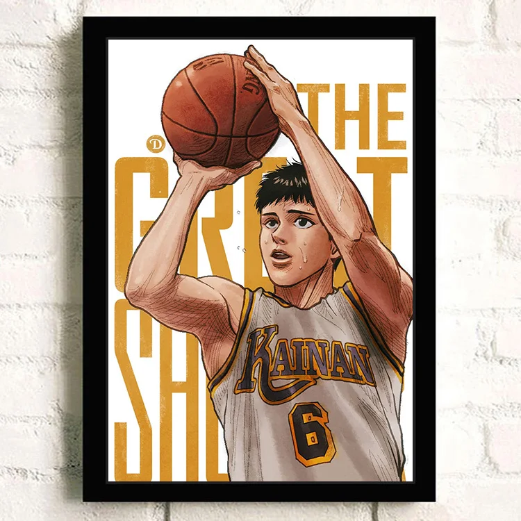Poster De Dibujos Animados De Manga Slam Dunk Para Decoracion De Pared Lienzo Adhesivo De Alta Calidad Con Impresion Hd Arte Familiar Acuarela O658 Aliexpress Mobile