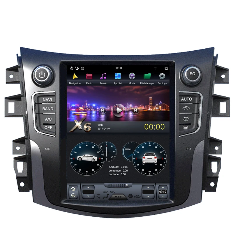 Cheap NAVITOPIA 10.4inch 4G+64GB Tesla Style Vertical Screen Android 8.1 Car DVD GPS Navigation for Nissan Terra Navara/NP300 9