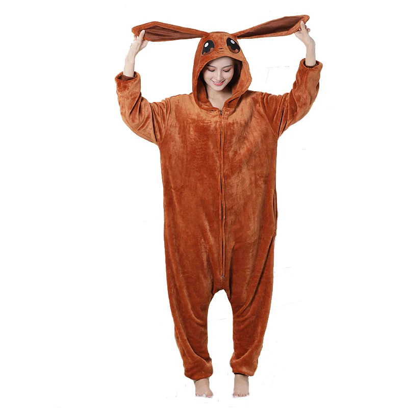 DATO Onesie Unisex Kigurumi Scoiattolo Volante – Pigiama Cosplay In Morbidissimo Polare – Taglie S-XL Per Altezze 140-187 Cm