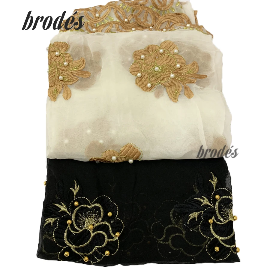 Африканские женские шарфы большой круг дизайн большой Embrodiery хлопок длинный шарф для Shaws пашмины