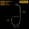 50pcs High Quality Jig Big Series Fishing Hook Sunlure Brand Single hook 32786-1/0-5/0 Size Fishhook Saltwater Bass ► Photo 3/5