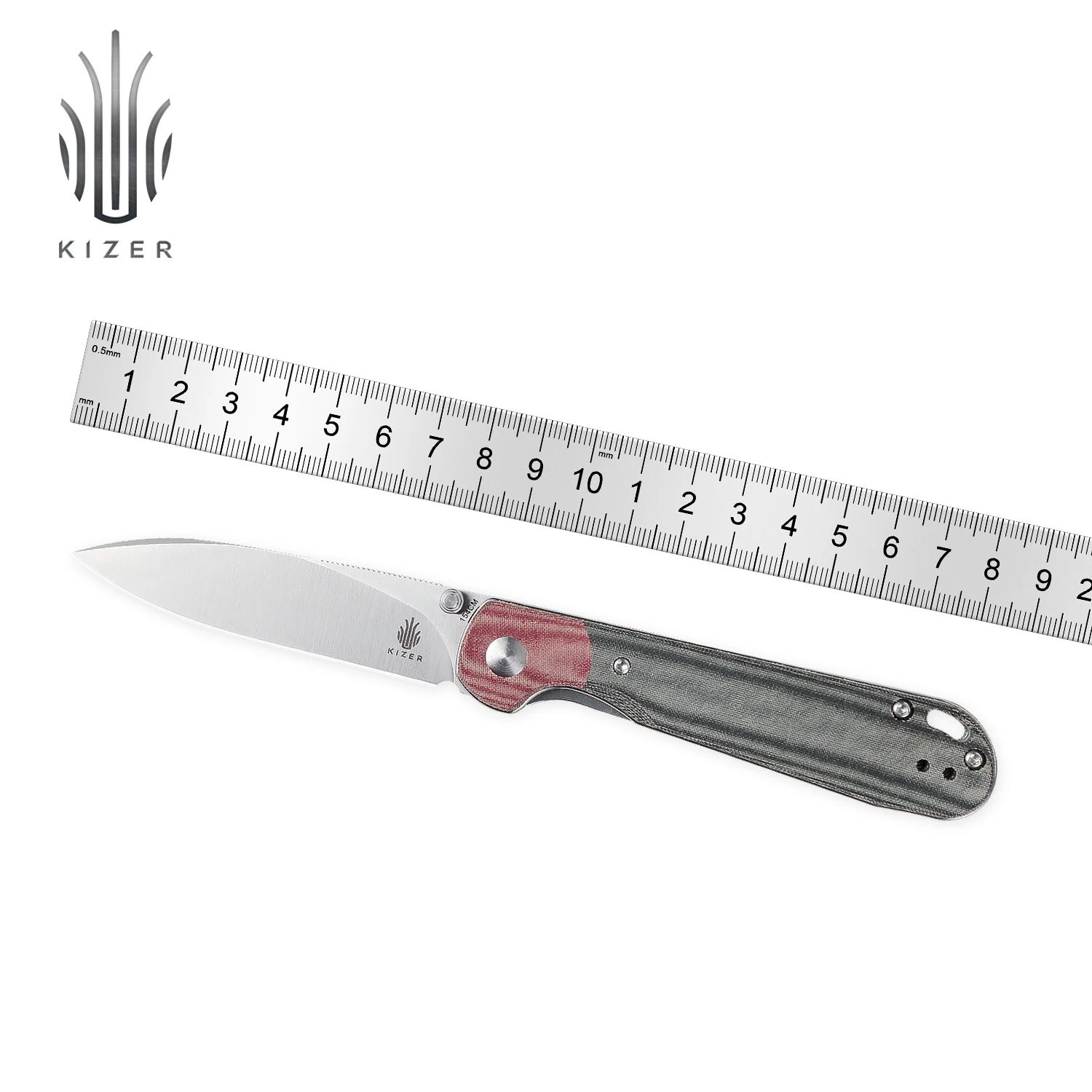 Карманные ножи Kizer элегантный V3587C1 ручка Микарта 2021 Новый EDC Складной нож 154 см
