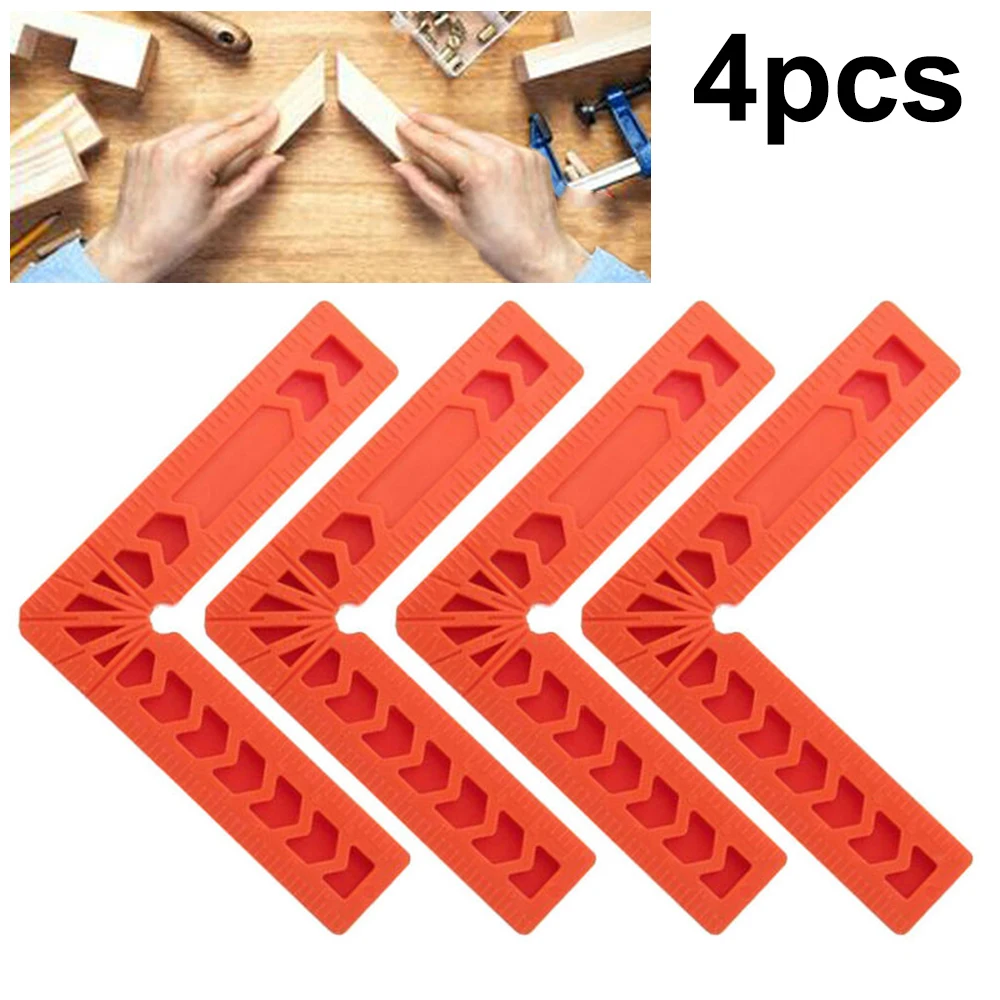 

4pcs 90 Degree Clamps L Shape Square Right Angle Frame Corner Ruler Plastic
