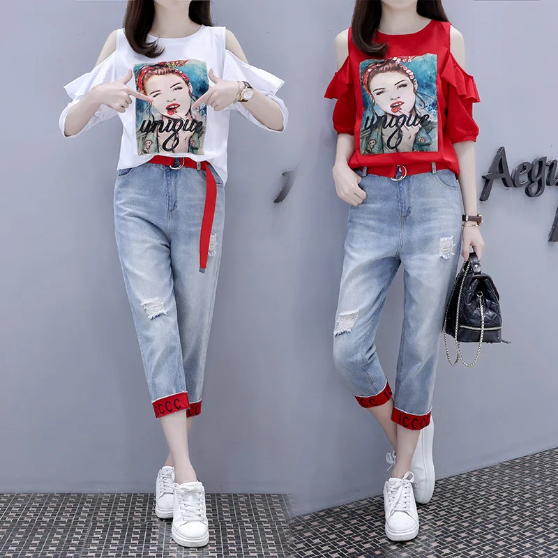Ripped Jeans Loose Chic Casual Clothes 