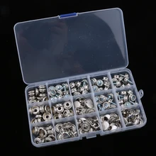 150x Stainless Steel Boat Canvas Fabric Snap Cover Button& Socket Kit Tent Fastener Tool