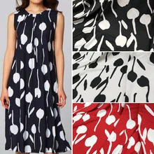 Досуг Платье материал элегантный не видеть через шифон Ткань DIY Ткань шифоновый текстиль 1 ярд