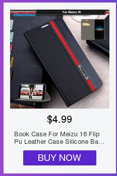 Чехол для телефона из искусственной кожи для Meizu 16 Чехол-книжка для Meizu 16 чехол-кошелек в деловом стиле Силиконовая задняя крышка