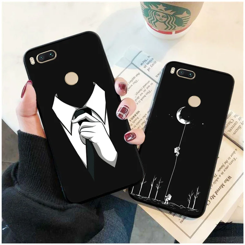 Чехол для телефона YOUVEI Interstellar для Xiaomi mi A1 mi A2 mi A3 черный чехол из ТПУ mi A2 A3 Lite Moon Line Coque для mi 5X mi 6X