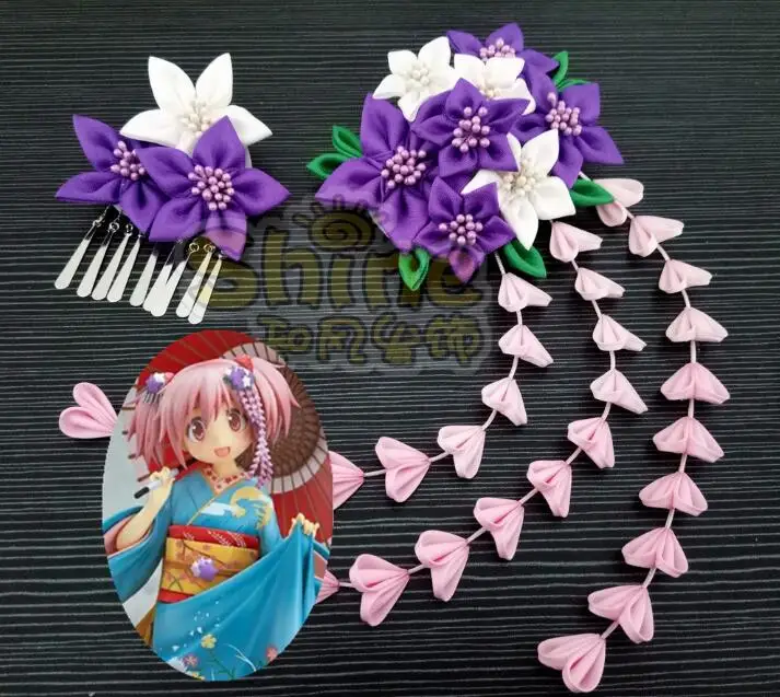 Волшебная девушка Mahou Shoujo Puella Magi Madoka Magica косплей аксессуары фиолетовый головной